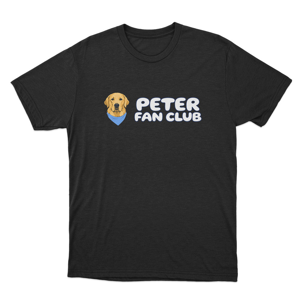 Peter Fan Club Logo Unisex T Shirt Black Peter Fan Club Logo Unisex T Shirt Black