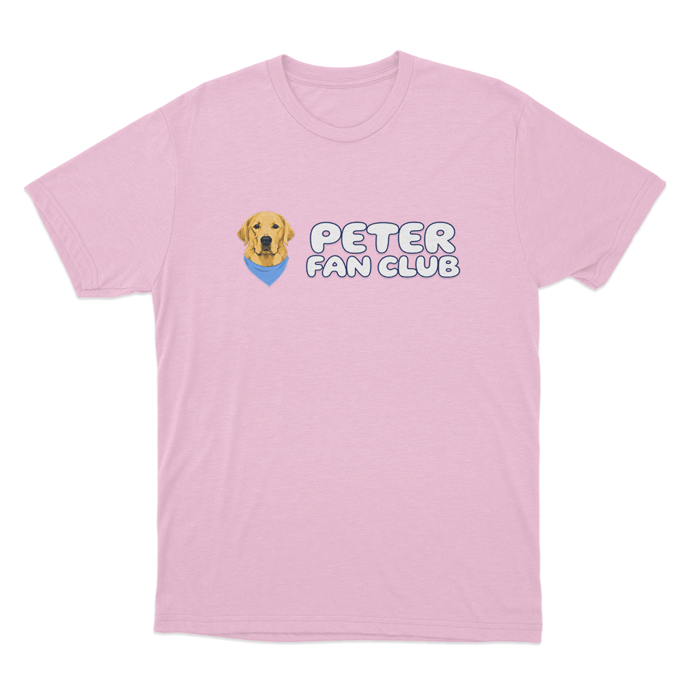 Peter Fan Club Logo Unisex T Shirt Pink Peter Fan Club Logo Unisex T Shirt Pink