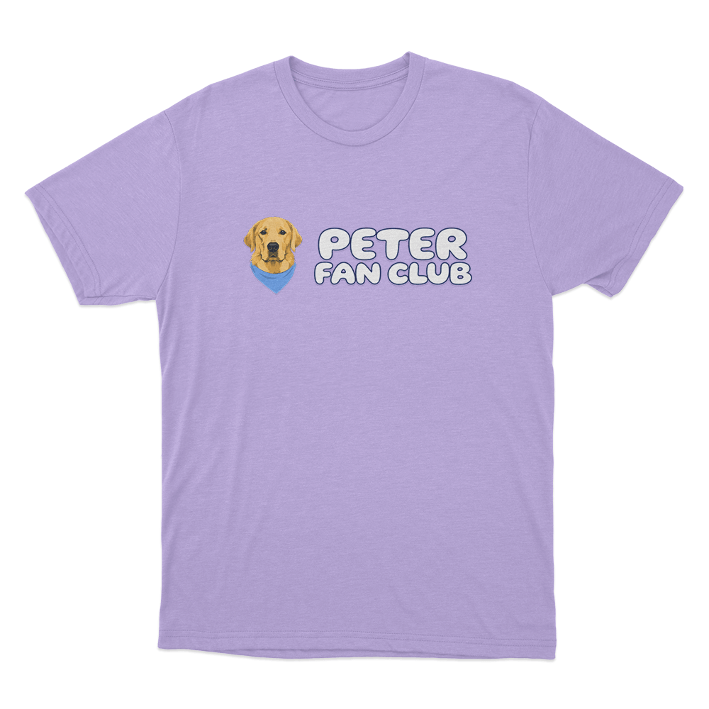 Peter Fan Club Logo Unisex T Shirt Purple Peter Fan Club Logo Unisex T Shirt Purple