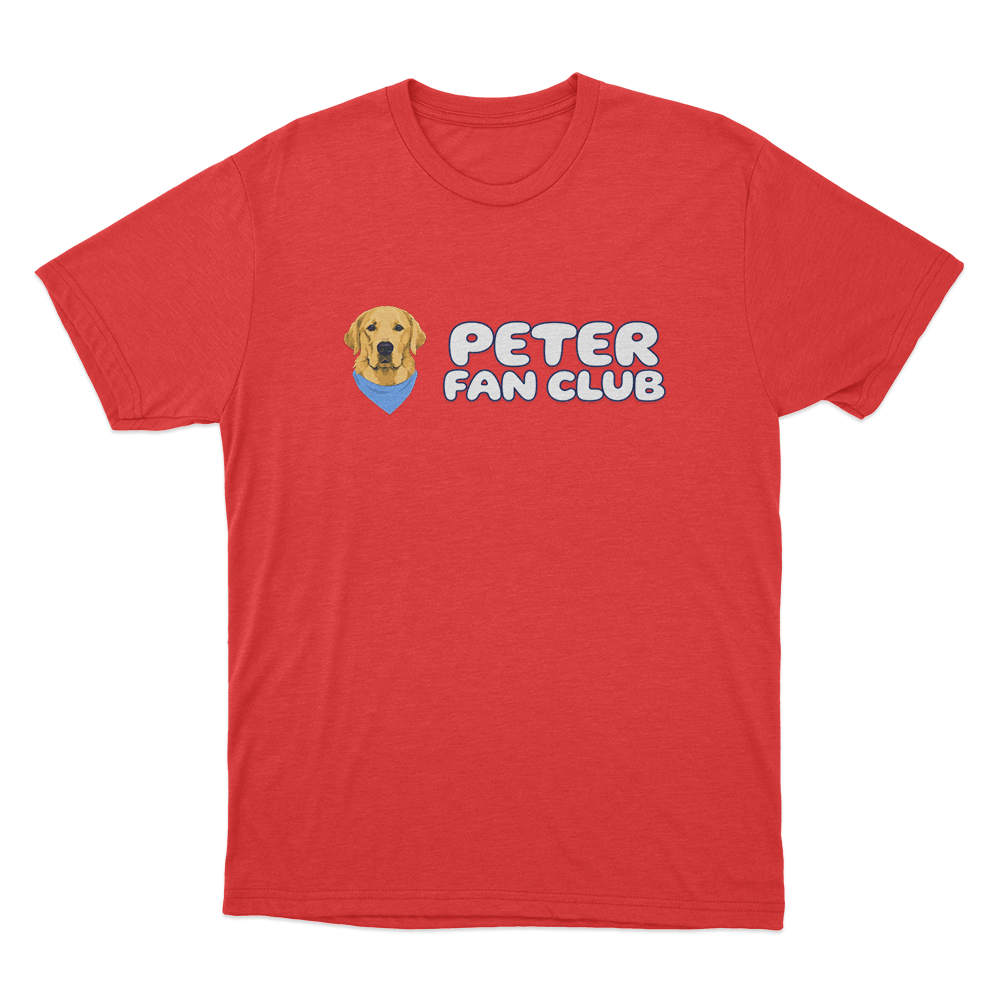 Peter Fan Club Logo Unisex T Shirt Red Peter Fan Club Logo Unisex T Shirt Red