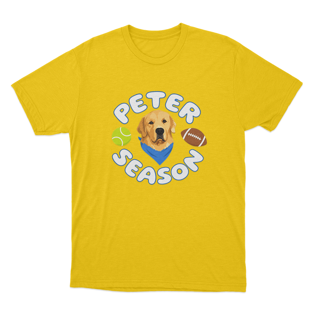 Peter Season Unisex T Shirt Yellow Peter Season Unisex T Shirt Yellow
