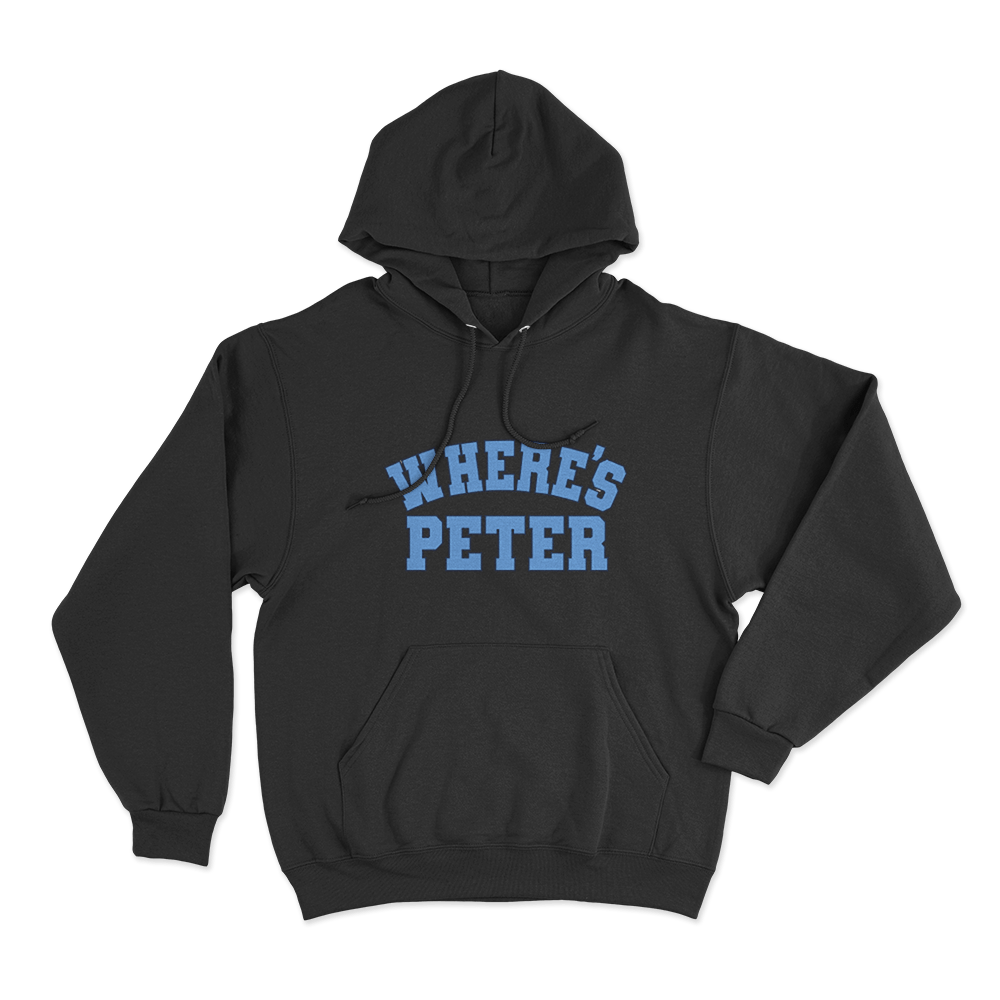 Where's Peter Unisex Hoodie Black Wheres Peter Unisex Hoodie Black