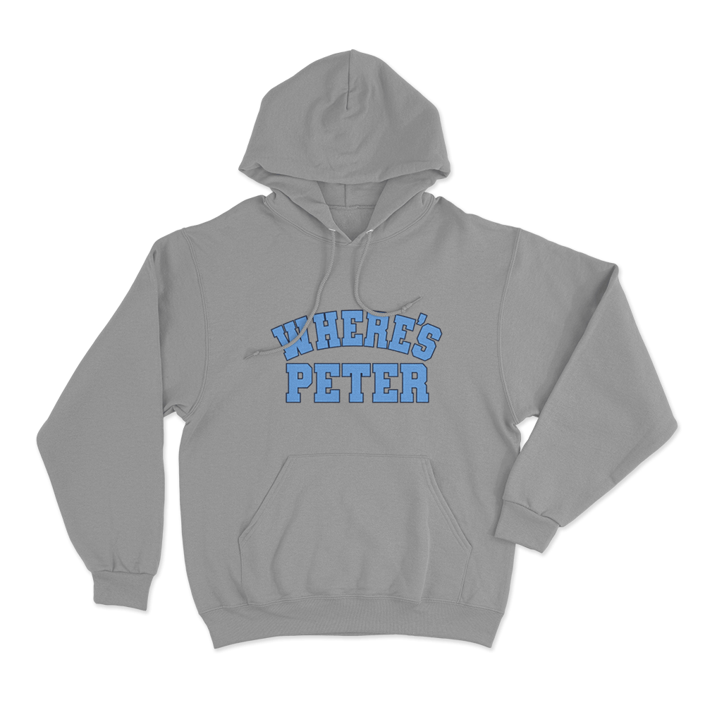 Where's Peter Unisex Hoodie Grey Wheres Peter Unisex Hoodie Grey
