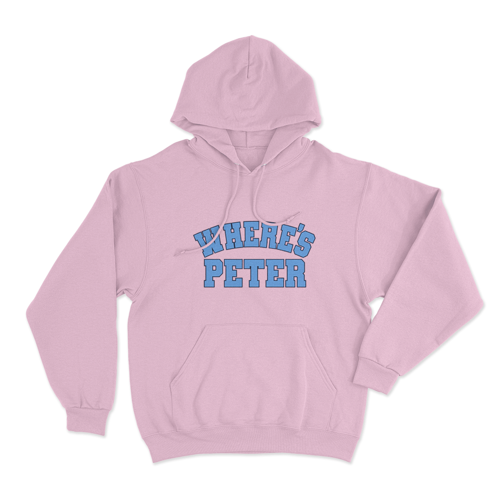 Where's Peter Unisex Hoodie Pink Wheres Peter Unisex Hoodie Pink