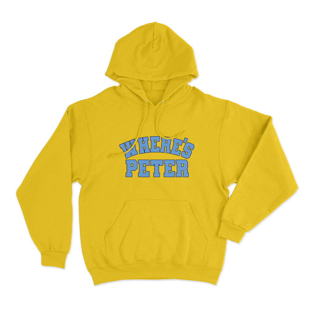 Where's Peter Unisex Hoodie Yellow Wheres Peter Unisex Hoodie Yellow