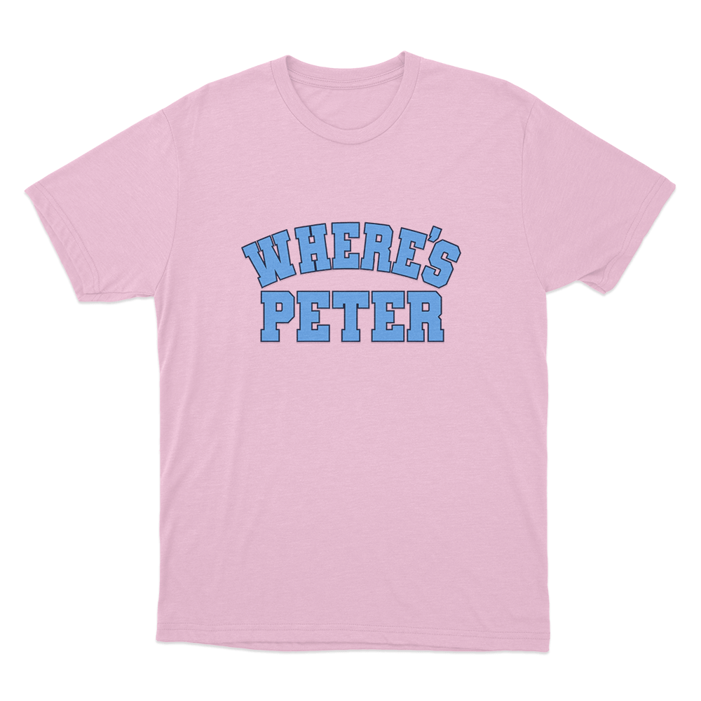 Where's Peter Unisex T Shirt Pink Wheres Peter Unisex T Shirt Pink
