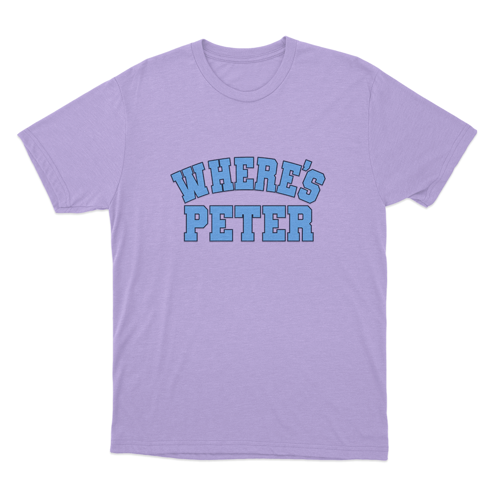 Where's Peter Unisex T Shirt Purple Wheres Peter Unisex T Shirt Purple