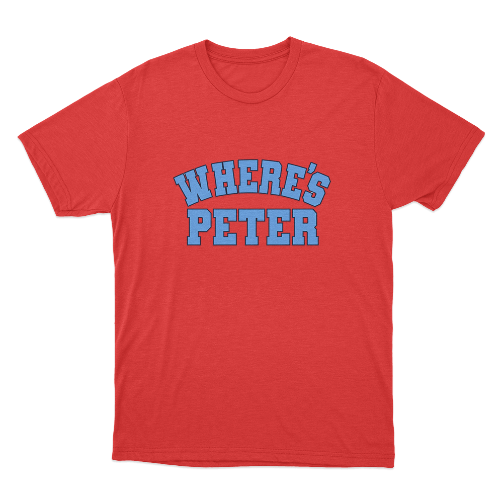 Where's Peter Unisex T Shirt Red Wheres Peter Unisex T Shirt Red